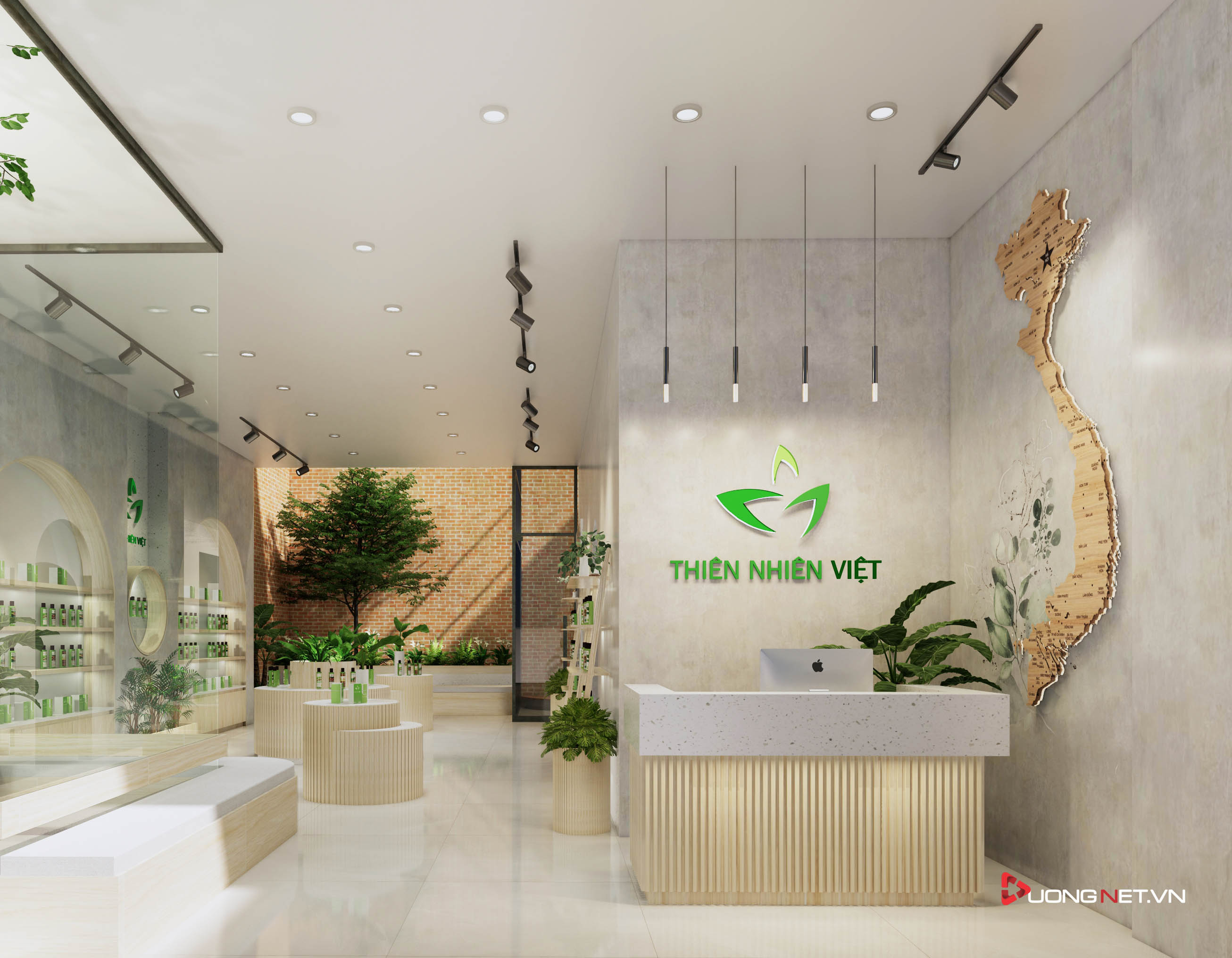 Thiết kế nội thất sáng tạo văn phòng 5 tầng Thiên Nhiên Việt